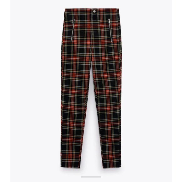 Zara Plaid Leggings - Picture 4 of 7